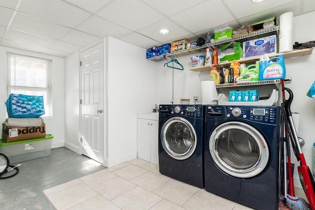 laundry room featuring washer and dryer