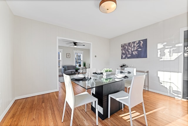 dining area featuring hardwood / wood-style floors