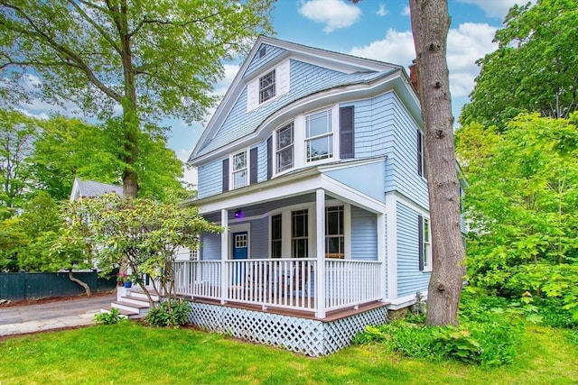 14 Thoreau St, Concord, MA 01742 - view of front of house featuring covered porch