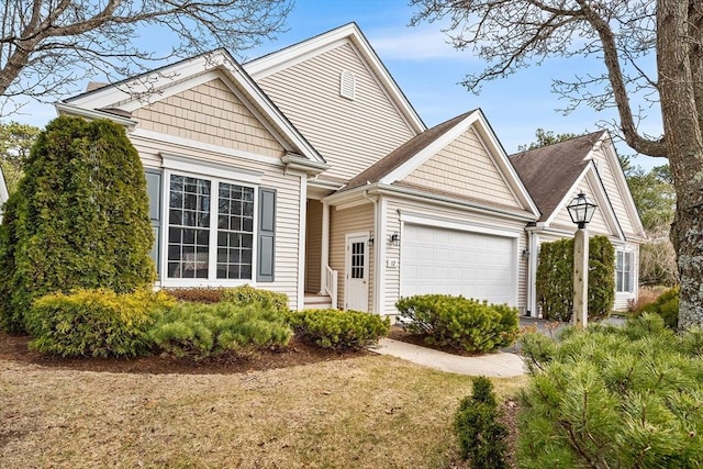 view of front of property featuring an attached garage