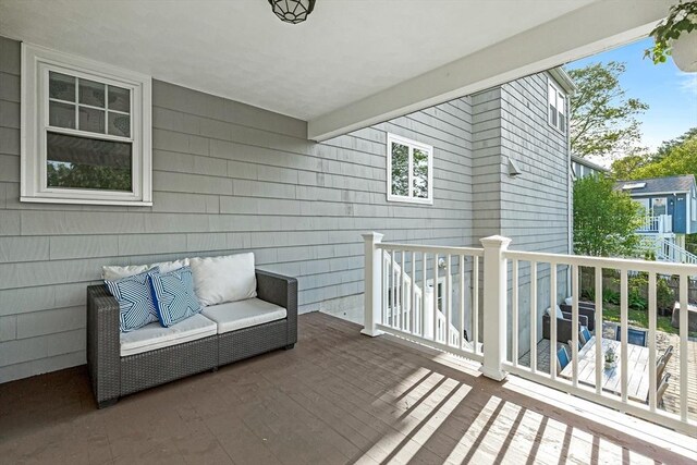 balcony with an outdoor living space