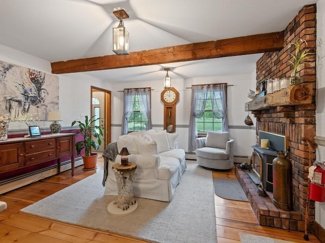 58 Fitzpatrick Rd, Grafton, MA 01519 - living room with hardwood / wood-style floors and a baseboard heating unit