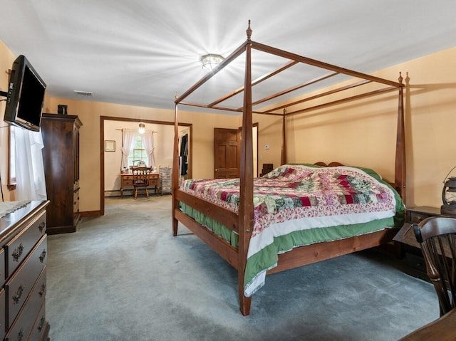 58 Fitzpatrick Rd, Grafton, MA 01519 - bedroom with carpet and a baseboard heating unit