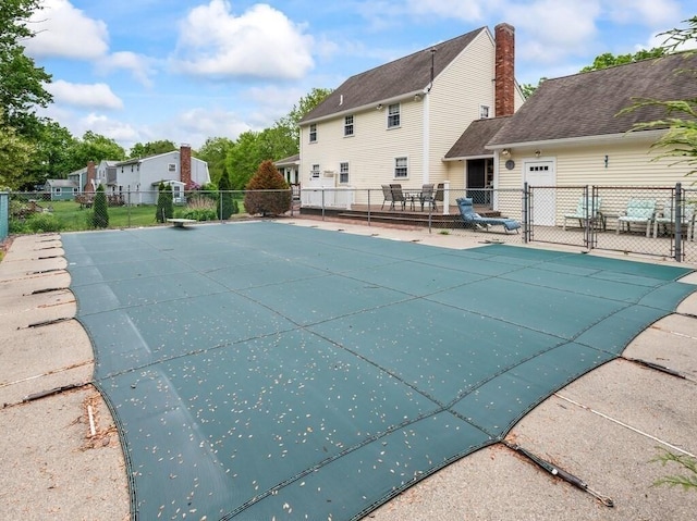 58 Fitzpatrick Rd, Grafton, MA 01519 - view of pool featuring a diving board