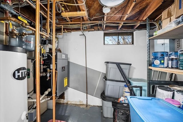 interior space with water heater