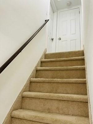 view of stairway