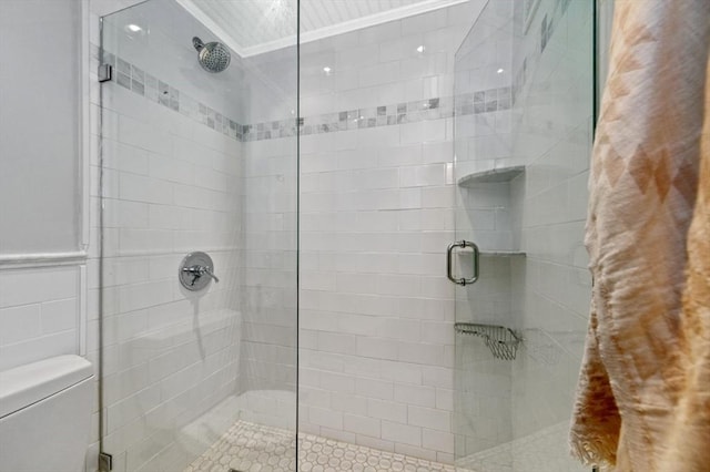 93 Pinckney Unit 1, Boston, MA 02114 - full bathroom with a shower stall and toilet