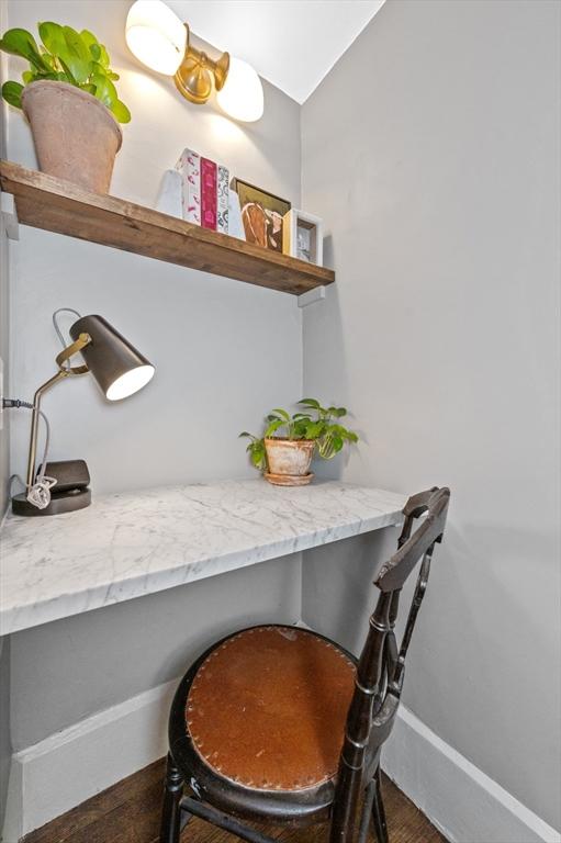 93 Pinckney Unit 1, Boston, MA 02114 - detailed view of baseboards and wood finished floors