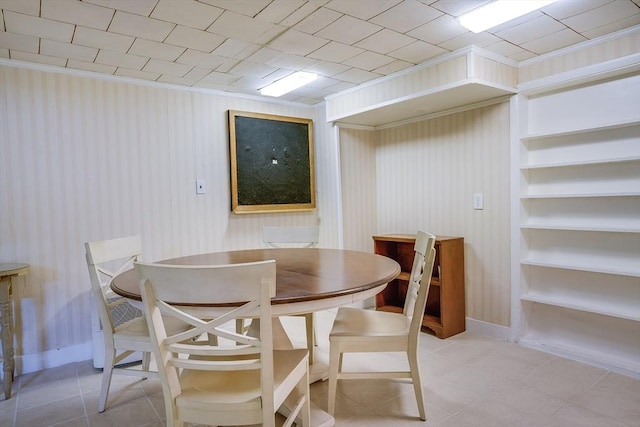 177 Elm St, Andover, MA 01810 - dining area featuring ornamental molding and wallpapered walls
