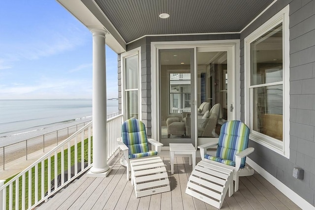 30 Preston Ct Unit 1, Swampscott, MA 01907 - wooden terrace with a water view