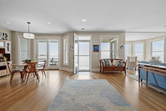 30 Preston Ct Unit 1, Swampscott, MA 01907 - entrance foyer with light wood-style flooring and recessed lighting