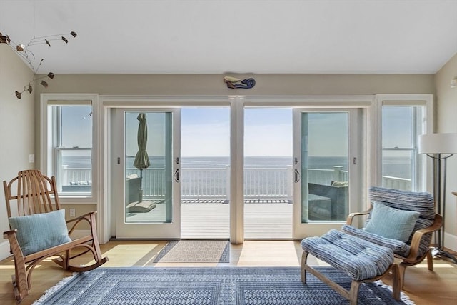 30 Preston Ct Unit 1, Swampscott, MA 01907 - sunroom featuring a water view