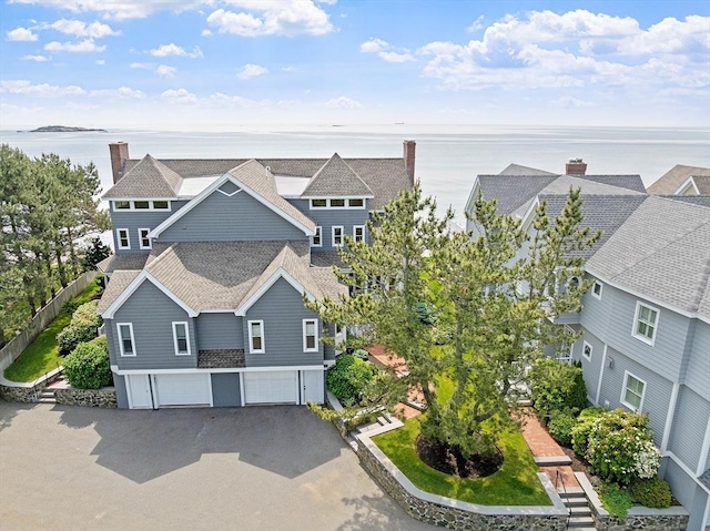 30 Preston Ct Unit 1, Swampscott, MA 01907 - aerial view of property and surrounding area with a large body of water