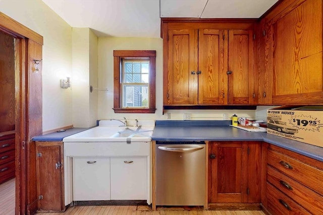 kitchen featuring sink and dishwasher