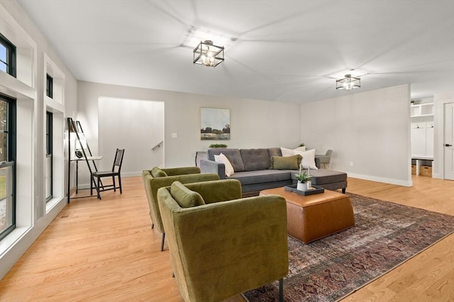 13 Alden Rd, Andover, MA 01810 - living area with light wood-style flooring and baseboards