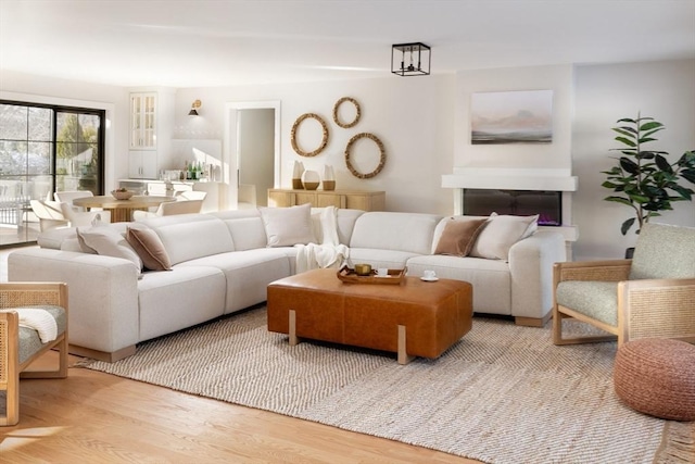 13 Alden Rd, Andover, MA 01810 - living room with wood finished floors and a fireplace