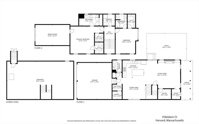 9 Baldwin Ct Unit 9, Harvard, MA 01451 - floor plan / room layout