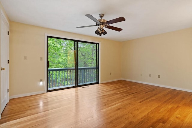 16 Deer Path Unit 1, Maynard, MA 01754 - unfurnished room with light wood finished floors, baseboards, and ceiling fan