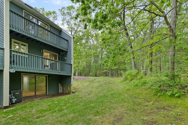 16 Deer Path Unit 1, Maynard, MA 01754 - view of grassy yard featuring a balcony