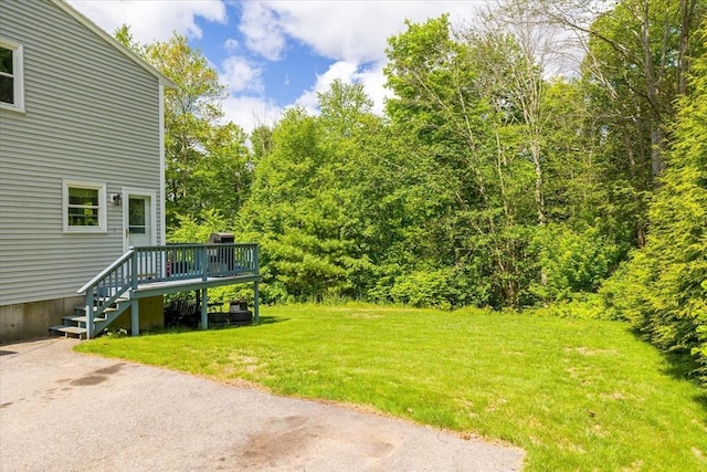 148 Prince Rd, Southbridge, MA 01550 - view of grassy yard featuring a deck