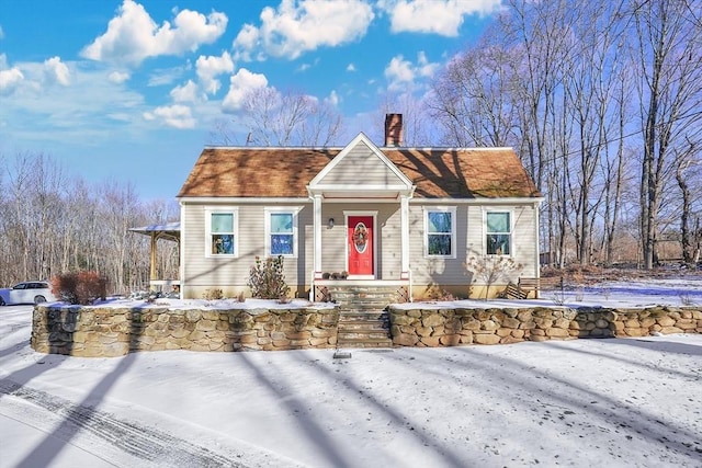 view of front of home