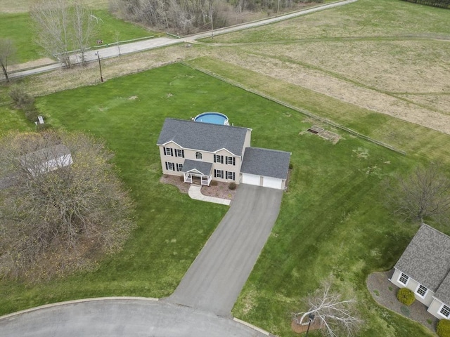 view from above of property