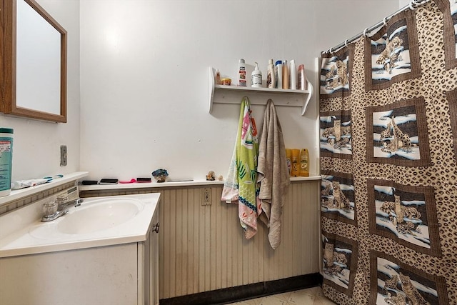 bathroom featuring vanity