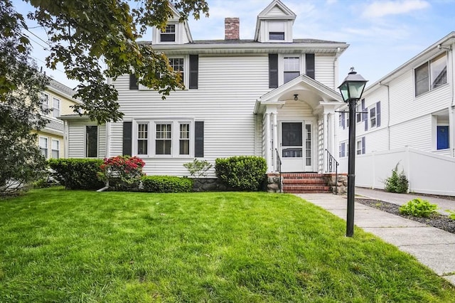 14 Lyman Ter, Waltham, MA 02452 - traditional style home featuring entry steps and a chimney