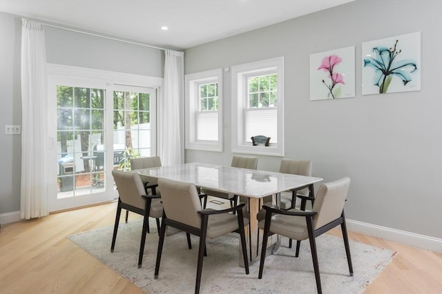6 Fallon Cir, Braintree, MA 02184 - dining room featuring light wood-style floors, baseboards, and recessed lighting