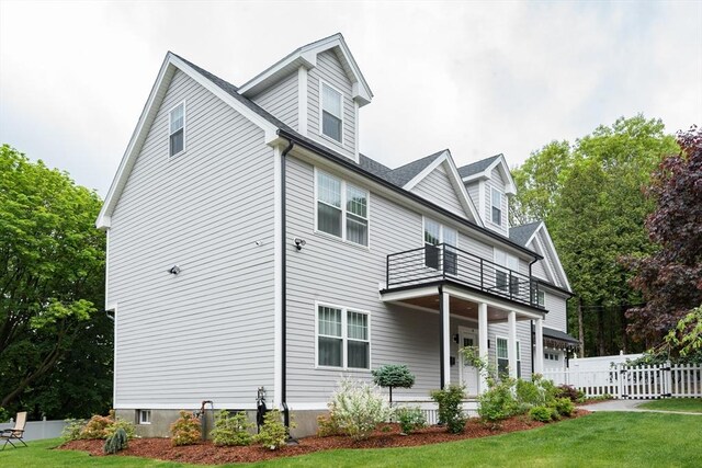 6 Fallon Cir, Braintree, MA 02184 - view of front facade featuring a balcony