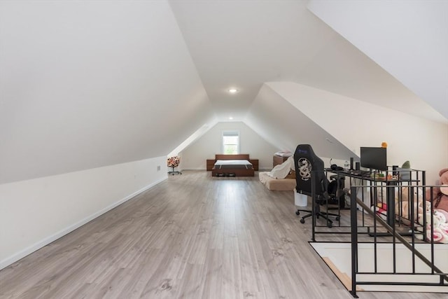 6 Fallon Cir, Braintree, MA 02184 - office with lofted ceiling, wood finished floors, and baseboards