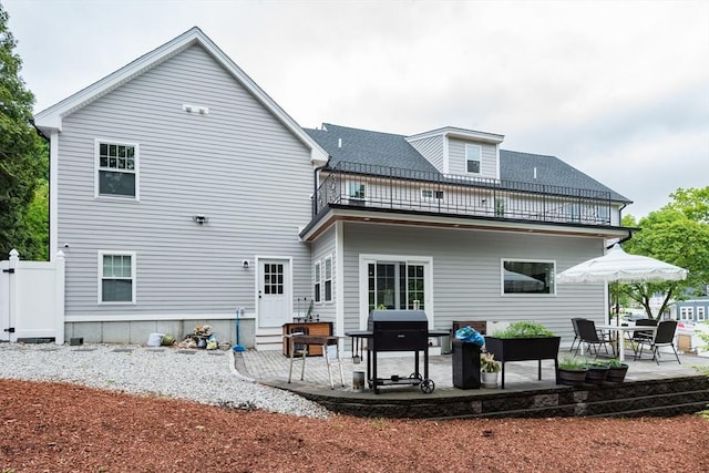 6 Fallon Cir, Braintree, MA 02184 - back of house with a balcony and a patio area