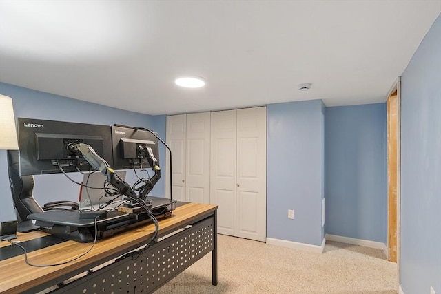 34 Woodland Cir, Methuen, MA 01844 - home office featuring baseboards and light carpet