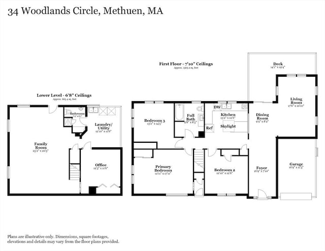 34 Woodland Cir, Methuen, MA 01844 - room layout