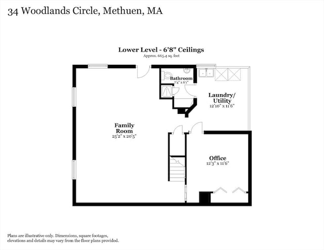 34 Woodland Cir, Methuen, MA 01844 - floor plan / room layout