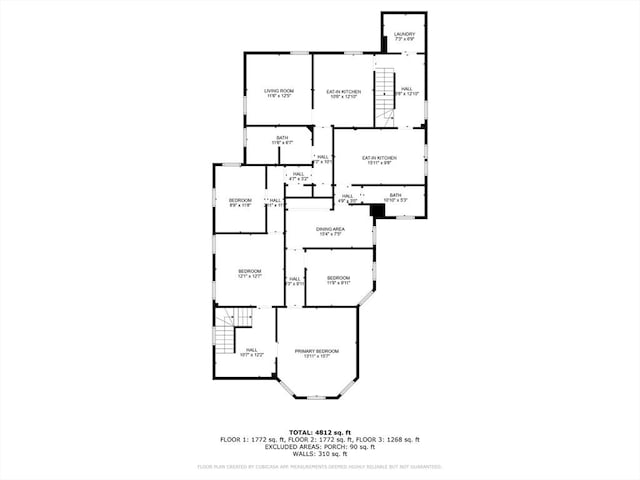 15-17 W Chestnut St, Brockton, MA 02301 - view of floor plan / room layout