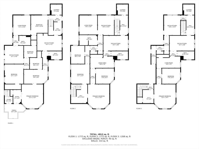 15-17 W Chestnut St, Brockton, MA 02301 - view of property floor plan