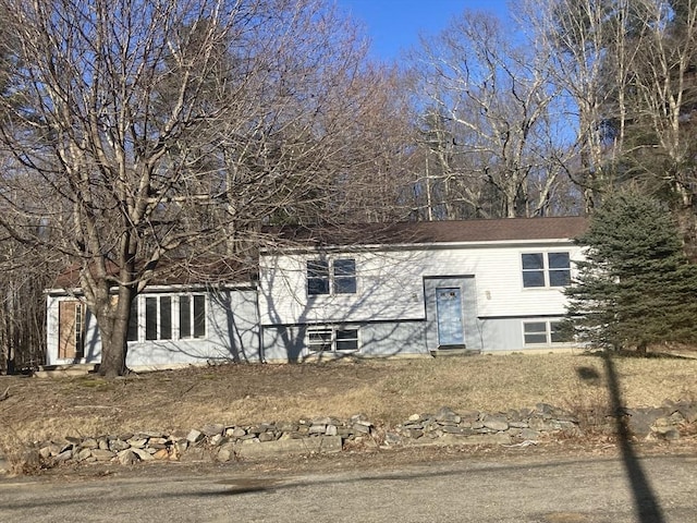 view of raised ranch