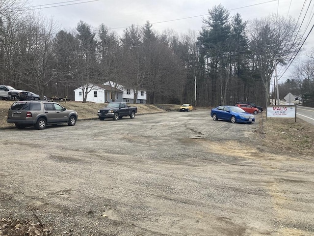 view of uncovered parking lot