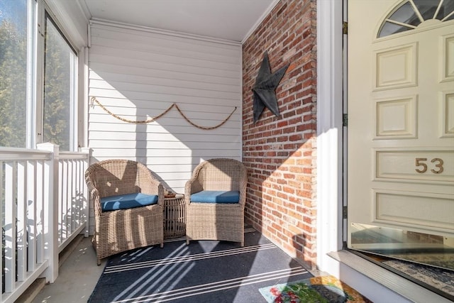 view of sunroom / solarium