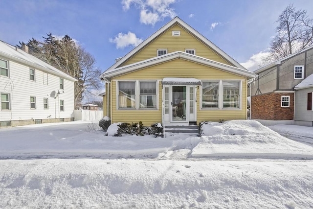 view of front of home