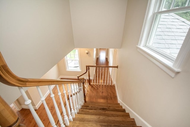 265 King St, Cohasset, MA 02025 - stairway with wood finished floors and baseboards