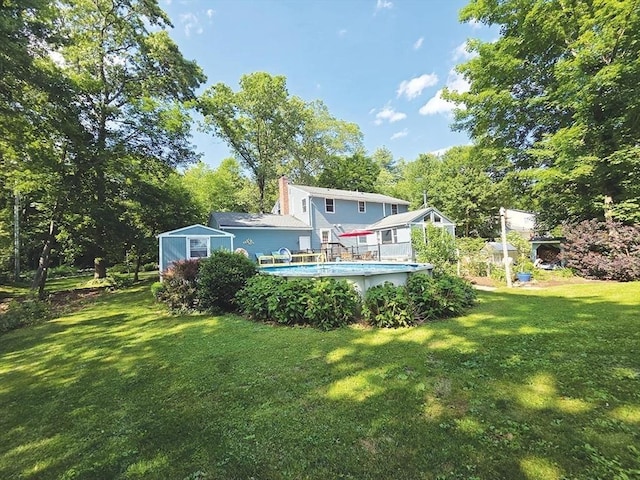 15 Sudbury Rd, Stow, MA 01775 - view of green lawn featuring an outdoor pool