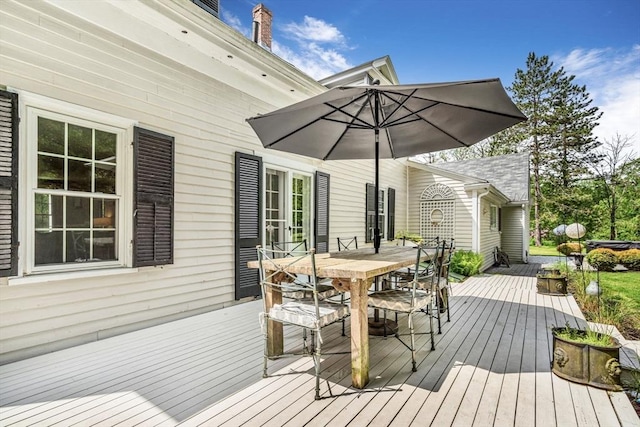 81 N Mill St, Holliston, MA 01746 - deck featuring outdoor dining area