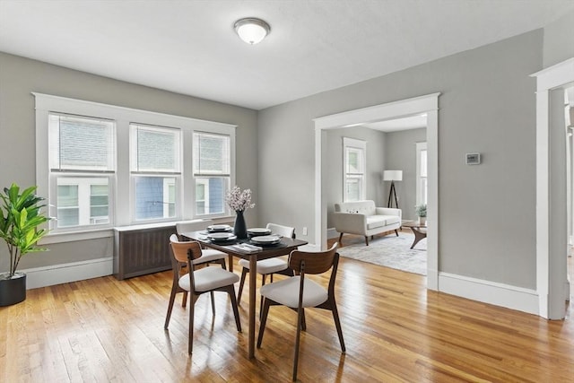 31-33 Beauchamp St, Springfield, MA 01107 - dining space featuring light wood-style floors and baseboards