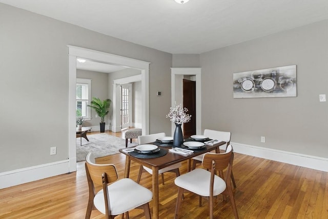 31-33 Beauchamp St, Springfield, MA 01107 - dining room featuring light wood-style floors and baseboards