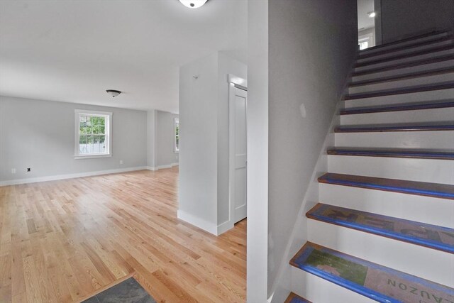 21 Stephanie St Unit 1, Gardner, MA 01440 - staircase featuring wood finished floors and baseboards