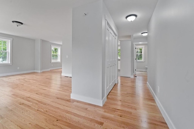 21 Stephanie St Unit 1, Gardner, MA 01440 - hall featuring healthy amount of natural light, light wood-style floors, and baseboards