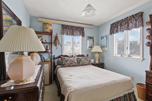 bedroom with carpet floors