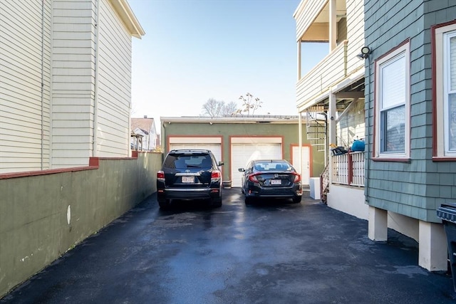 view of home's exterior with a garage